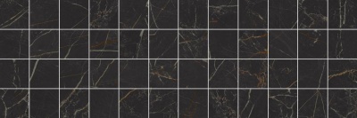 Мозаика Laparet MM60074 Royal Декор мозаичный чёрный 20х60