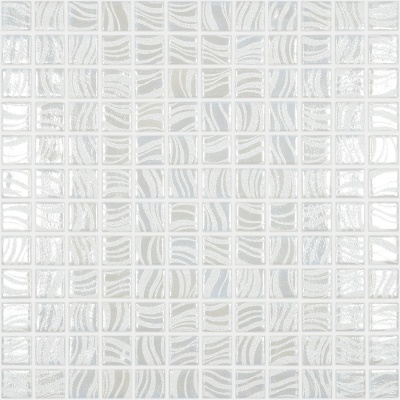 Мозаика Glitter White №7802 (на сетке) 25x25 С0006244