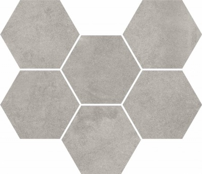 Мозаика ColiseumGres Expo Grey Mosaico Hexagon 620110000173 25x29