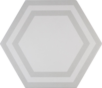 Плитка PAVIMENTO Hexagono Deco Light Gray 20x23