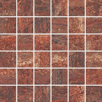 Мозаика ITALGRANITI I CEMENTI Mosaico Rosso Vein Cut 9mm TR073MA 30x30