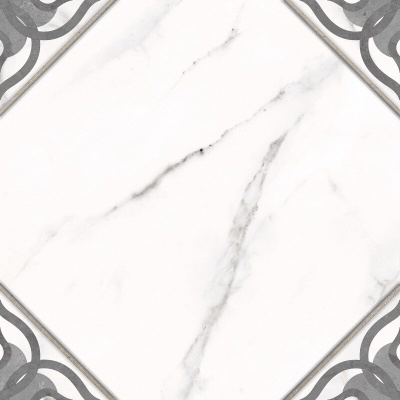 Керамический гранит CERSANIT Gretta 298x298 узоры белый рельеф. 16064 (A16064)