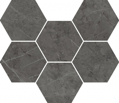 Керамогранит Italon 620110000050 Charme Evo Antracite Mosaico Hexagon 25x29