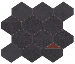 Мозаика Atlas Concorde Italy 9BNI Blaze Iron Mosaico Nest 29.4x25.8
