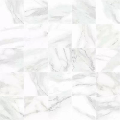 Плитка Laparet Olimpus Декор мозаичный белый MM34037 25х25