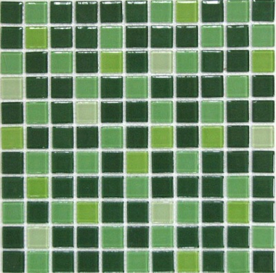 Мозаика Jump Green №1 (dark) Растяжки 25*25 300*300