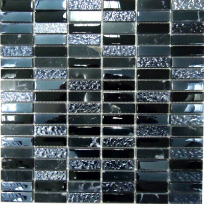 Мозаика Super Line (black) (стекло) 15*48 300*300