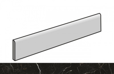 Керамогранит 610130004646 Allure Imperial Black Battiscopa/Аллюр Империал Блэк Плинтус 7.2X60