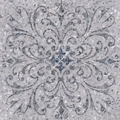 Керамогранит SG632700R Терраццо серый декорированный обрезной 60x60