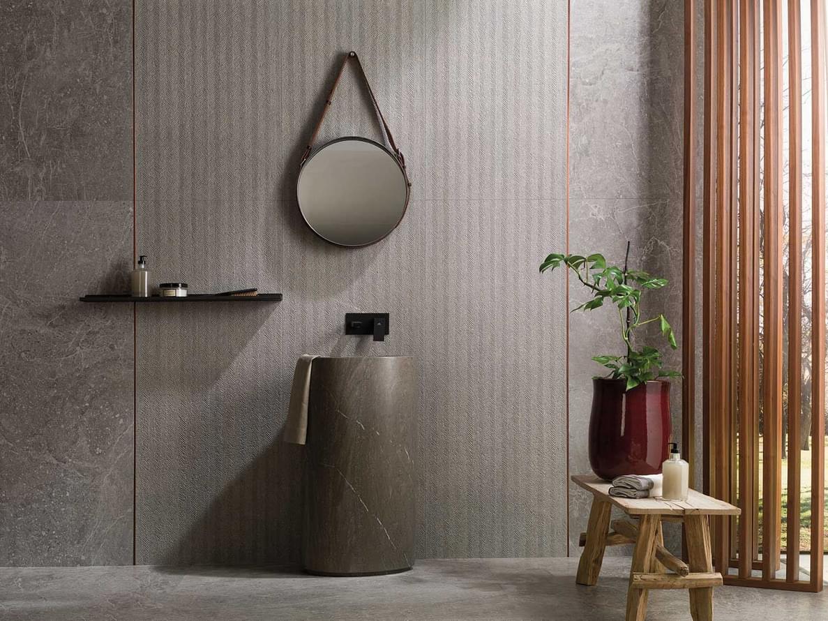 Porcelanosa Noir topo Spiga 45x120