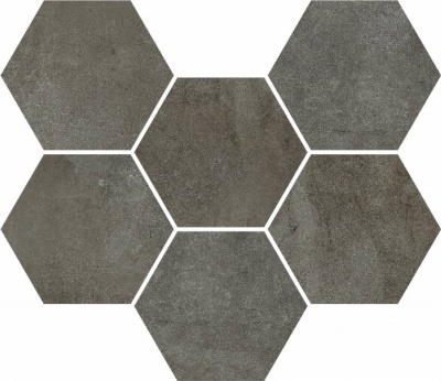 Мозаика ColiseumGres Expo Dark Mosaico Hexagon 620110000174 25x29