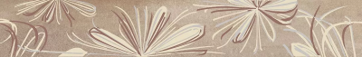 Бордюр Azori 50,5x6,2 SONNET BEIGE FLOWER 587891001