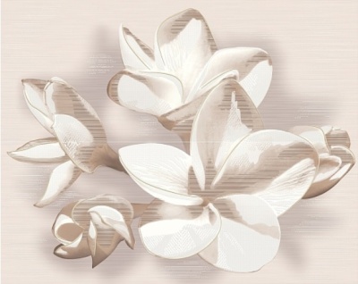 Панно Azori 50,5x40,2 AMATI PLUMERIA BEIGE (2 шт) 584192004