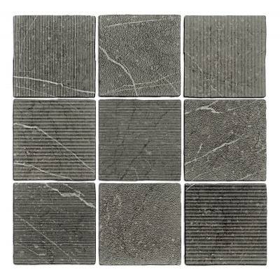 Плитка WOW GEA Carved Charcoal 12,1x12,1