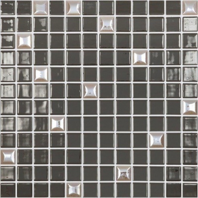 Мозаика Edna Mix №836 Темно-коричневый (на сетке) 31,7x31,7