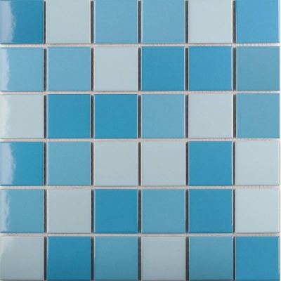 Мозаика WB43388 Light Blue Mix Glossy 4.8x4.8 30.6х30.6х6